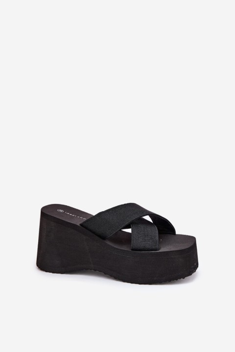 Women Wedge And Platform Sandals Black Sevolee