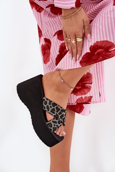Women's Wedge And Platform Sandals Panther Black Sevolee
