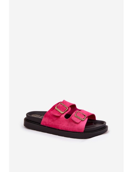 Moteriškos šlepetės su sagtimis Fuchsia Simbes