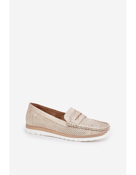 Women's Moccasins Made Of Eco Leather Silver Bralithia