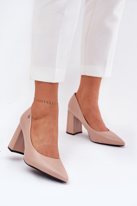 Elegant High Heels Vinceza 62220 Beige