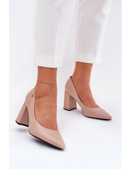 Elegant High Heels Vinceza 62220 Beige