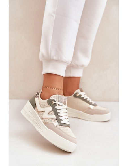 Women's Sports Shoes On Platform Panther Green Lorori