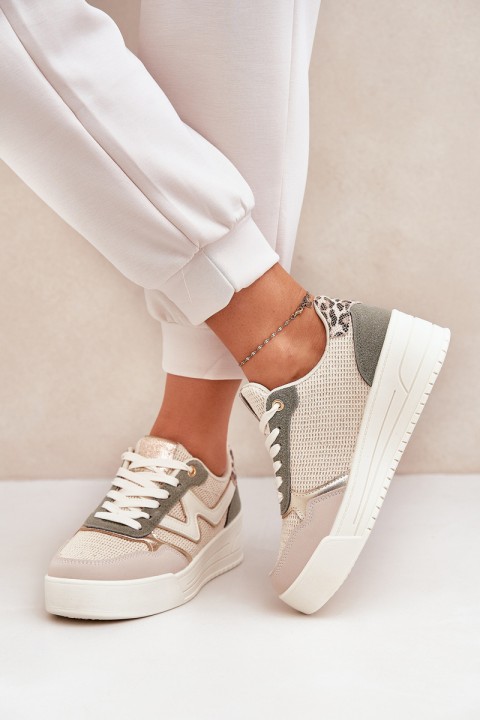 Moteriški sportiniai batai ant platformos „Panther Green Loorori“.