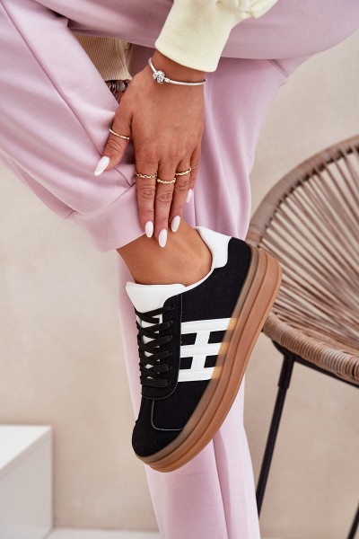 Women's Platform Sneakers Black Syliyana