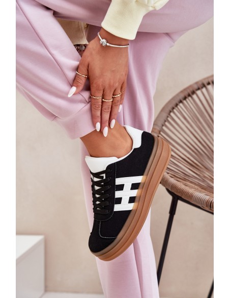 Women's Platform Sneakers Black Syliyana