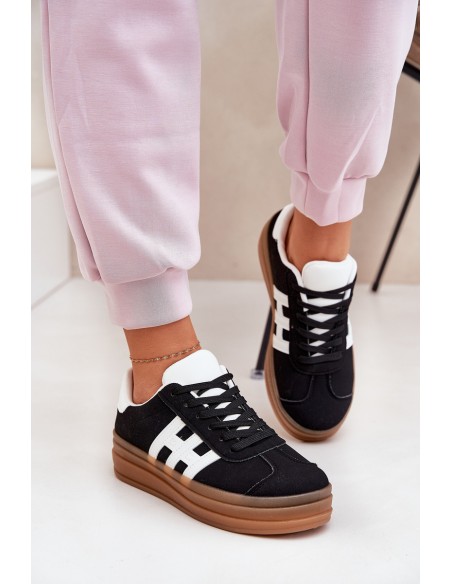 Women's Platform Sneakers Black Syliyana