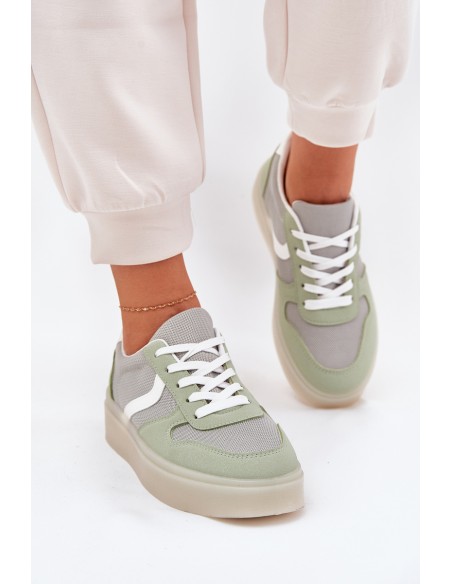 Low Women's Sneakers On Platform Green Telmira