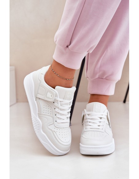 Women's Sports Sneakers Made Of Eco Leather White Telisiria