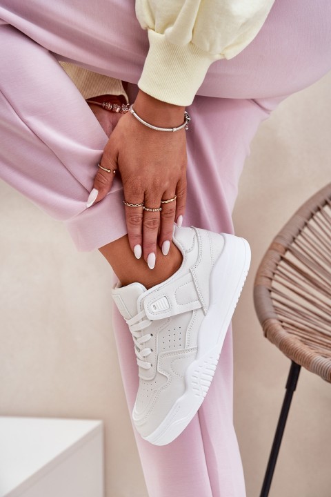 Women's Sports Sneakers Made Of Eco Leather White Telisiria