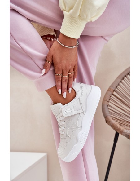 Women's Sports Sneakers Made Of Eco Leather White Telisiria