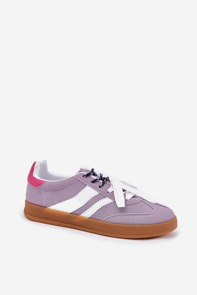 Low Women's Sneakers With Double Lacing Purple Ventus 2