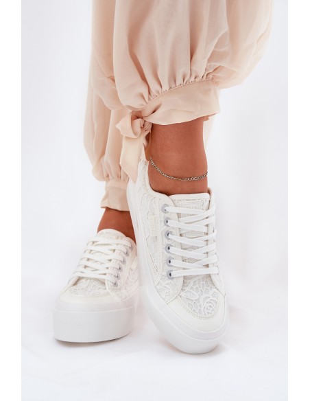 Lace Women's Sneakers Big Star RR274747 White