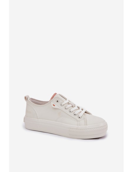 Ladies Sneakers Made Of Eco Leather Big Star RR274A297 Light Beige