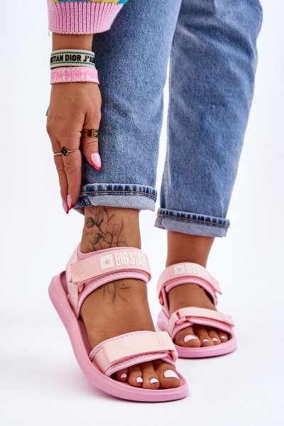 Moteriškos sportinės rožinės basutės Big Star