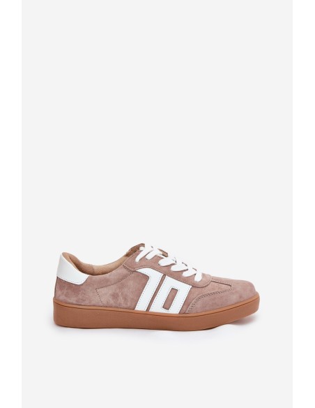 Sportiniai bateliai Zomšiniai Beige Vinceza