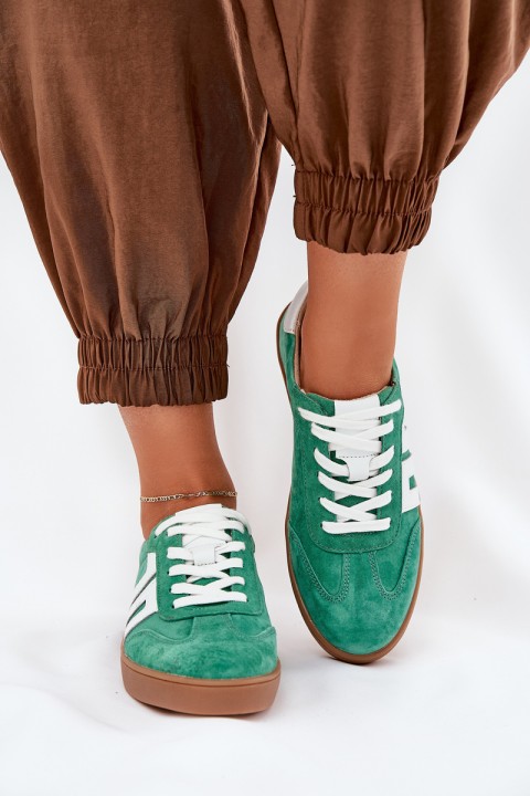 Sportiniai bateliai Zomšiniai Žalia Vinceza