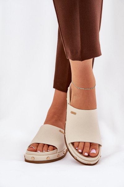 Women's platform sandals Big Star NN274A746 Beige