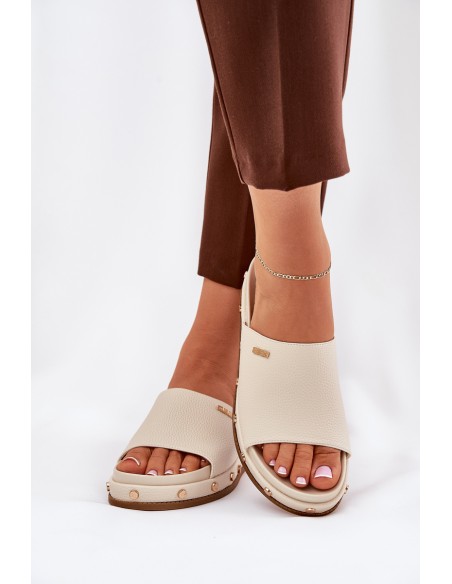 Women's platform sandals Big Star NN274A746 Beige