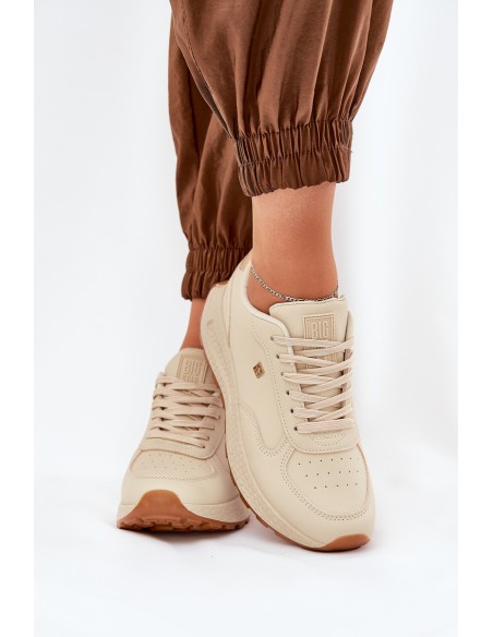 Lightweight Women's Sports Shoes Big Star RR274630 HI-POLY SYSTEM Beige