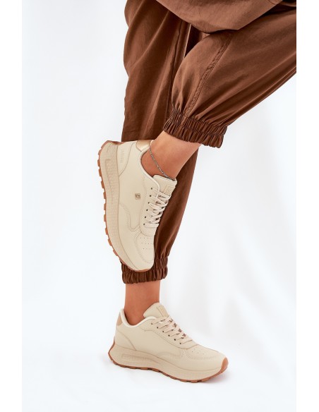 Lightweight Women's Sports Shoes Big Star RR274630 HI-POLY SYSTEM Beige
