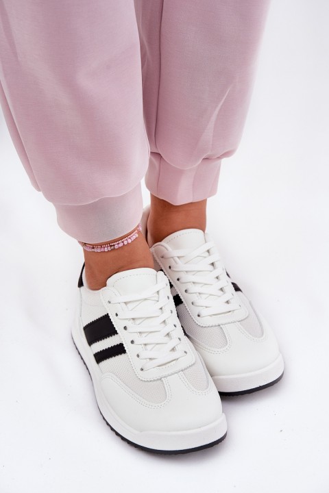 Women's Sneakers Made Of Eco Suede White Marinils