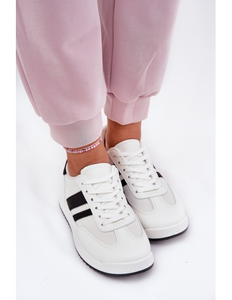 Women's Sneakers Made Of Eco Suede White Marinils