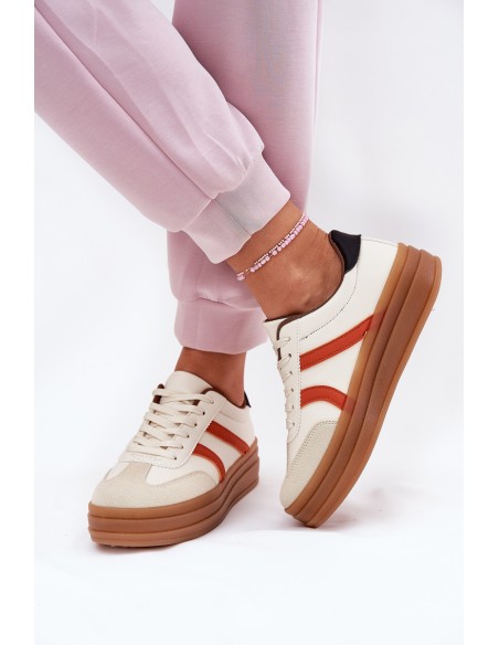 Women's Platform Sneakers Beige Tolianna