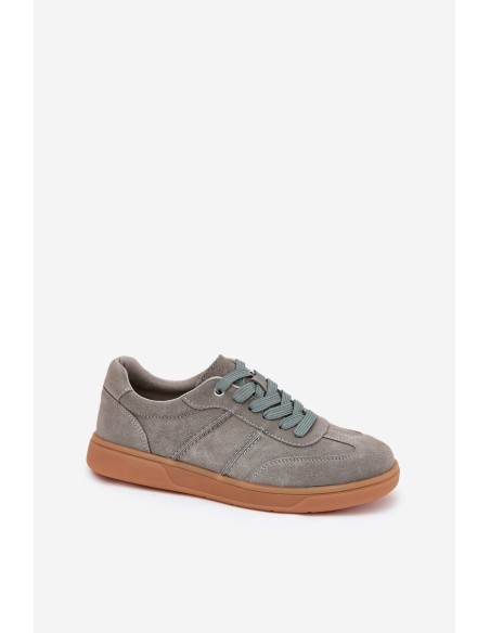 Women'S Low Suede Sneakers Green Paliana
