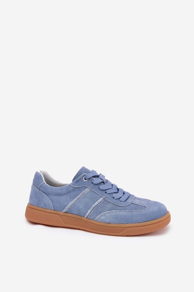 Women's Low Suede Sneakers Blue Paliana 2