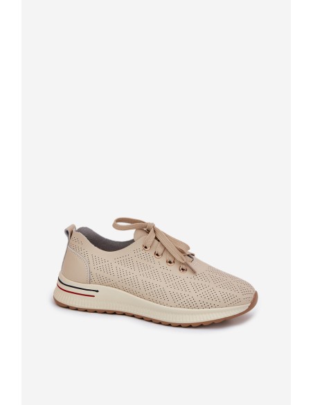 Leather Lightweight Women's Shoes Artiker 54C1759 Beige