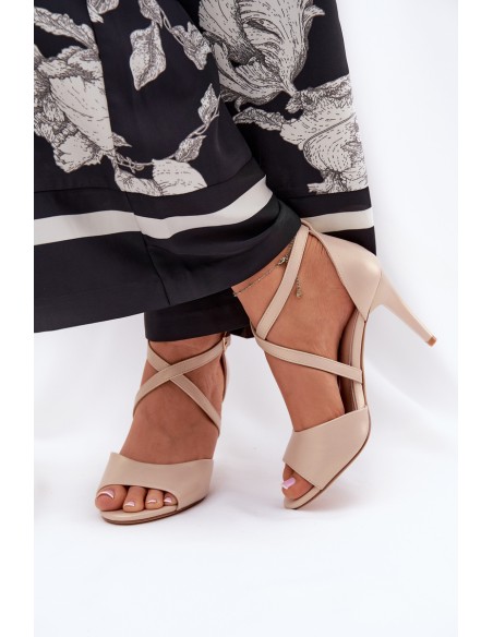 Fashionable High Heels Sandals Gold Loressa