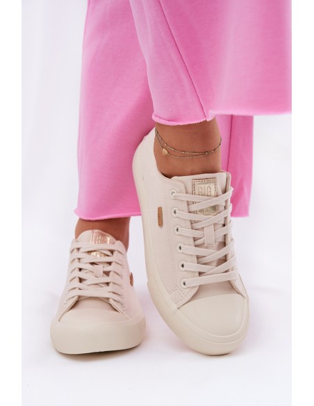 Women's Fabric Sneakers Big Star RR274768 Beige