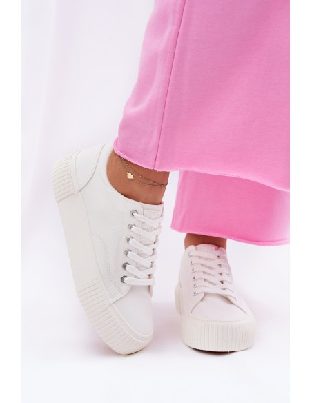 Fabric Women's Sneakers Big Star RR274405 White