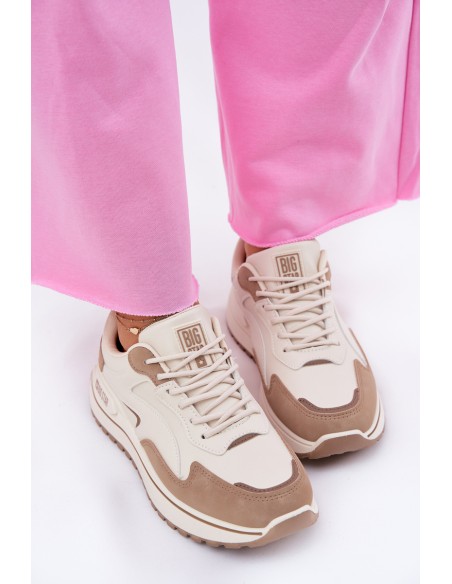 Womens Sneakers Big Star RR274A216 HI-POLY SYSTEM Beige