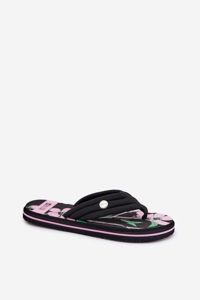 Ladies Foam Flip Flops Big Star RR274A111 Black 2