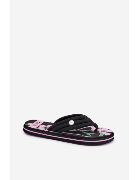 Ladies Foam Flip Flops Big Star RR274A111 Black
