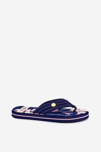 Women's Foam Flip Flops Big Star RR274A109 Navy Blue 2