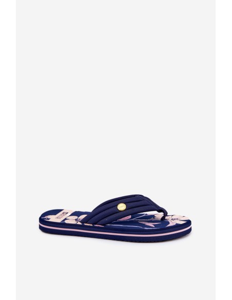 Women's Foam Flip Flops Big Star RR274A109 Navy Blue
