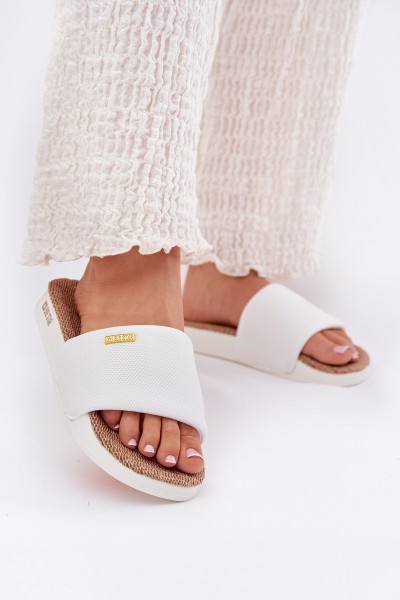 Ladies Slippers Big Star RR274A103 White
