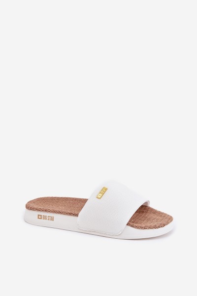 Ladies Slippers Big Star RR274A103 White 2