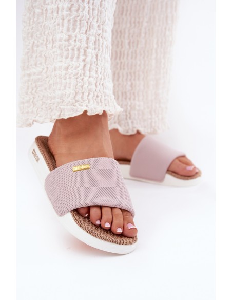 Ladies Flip Flops Big Star RR274A105 Light Pink