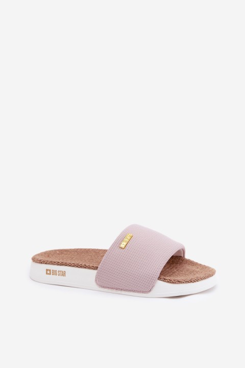 Ladies Flip Flops Big Star RR274A105 Light Pink