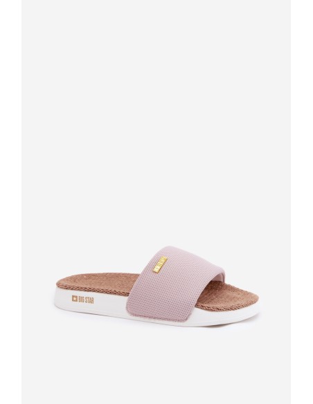 Ladies Flip Flops Big Star RR274A105 Light Pink