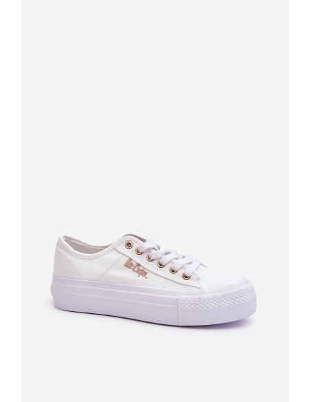 White Women's Platform Sneakers Lee Cooper LCW-24-31-2725
