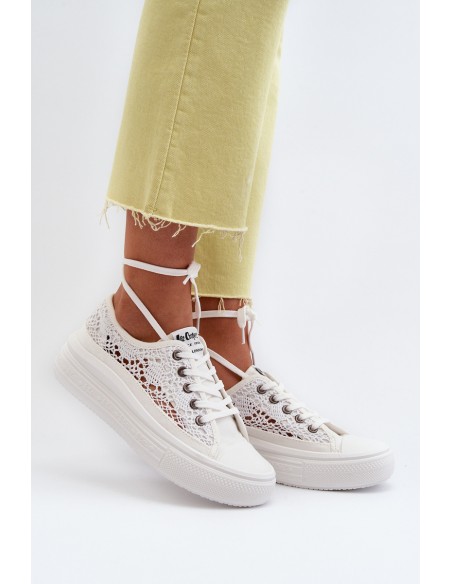 Women's Lace Sneakers Lee Cooper LCW-23-44-1617 White