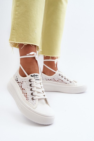 Women's Lace Sneakers Lee Cooper LCW-23-44-1617 White 2