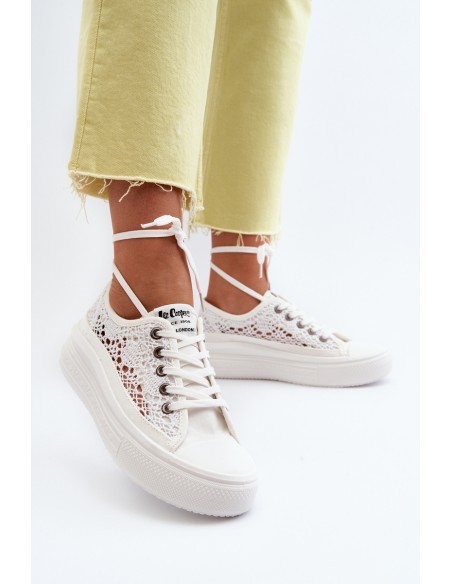 Women's Lace Sneakers Lee Cooper LCW-23-44-1617 White