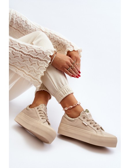 Women's Platform Sneakers Lee Cooper LCW-24-31-2181 Beige