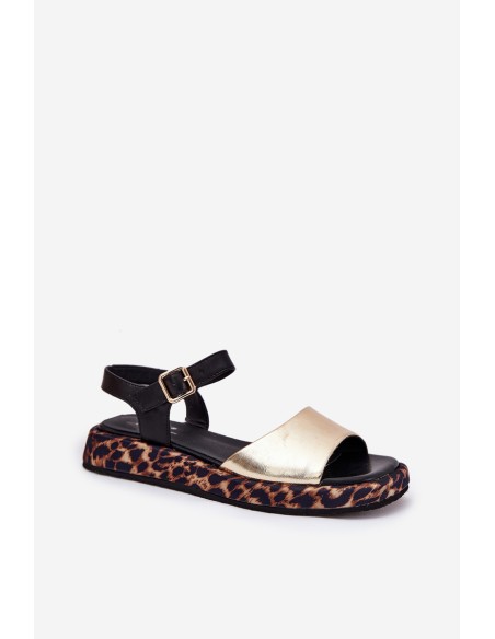 Odiniai elegantiški moteriški sandalai